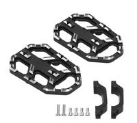 Pedal de reposapiés delantero ensanchado de aluminio para motocicleta, clavijas de pie para NC750X NC750S CB500X, mecanizado CNC negro, duradero, 2 piezas