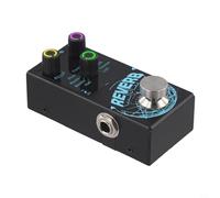 Pedal de reverberación de guitarra, pedal de efecto de reverberación digital con 9 modos integrados True Bypass para guitarra eléctrica, procesamiento de sonido profesional