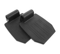 Pedal de Silla de Ruedas de Alta Resistencia 2 Piezas Negro