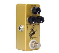 Pedal de sobremarcha de guitarra multiusos que ofrece aumentos suaves y limpios a crujidos gruesos, ajustable para varios estilos de música, pedal de efectos de guitarra