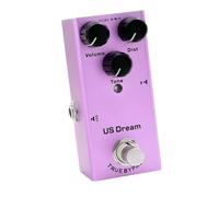 Pedal de Sobremarcha, Pedal de Guitarra Sobremarcha con un Indicador LED Vintage Overdrive Drive Boost para Músicos que Necesitan Viajar (PURPLE)