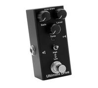 Pedal de Sobremarcha, Pedal de Guitarra Sobremarcha con un Indicador LED Vintage Overdrive Drive Boost para Músicos que Necesitan Viajar (BLACK)