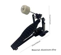 Pedal de tambor, pedal de bombo con batidor, de aleación de aluminio, patada de 6x8x7, bajo de repuesto, accesorios de larga duración