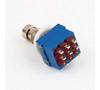Pedal Deffet Guitarra 9 Pin 3Pdt Carcasa Stomp Foot Switch Metal True Bypass Respetuoso con el medio ambiente y DuraderosDiseño duradero