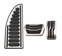 Pedal del acelerador del coche Para Focus 2 3 4 Para MK2 Cubiertas Pedales Coche Acero Inoxidable Juego Pedales Freno Acelerador Embrague Pastillas Pedal Acelerador Almohadilla(AT with Rest)