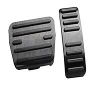 Pedal del coche Para Chery Para Jetour Para Dashing Acelerador Coche Combustible Freno Gas Cubierta Pedales Embrague Funda Almohadillas Antideslizantes Cubierta Pedales Coche(AT Black)