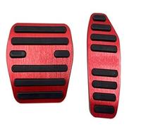 Pedal del coche Para Mitsubishi Para Outlander 2022 2023 Pedal Pie Coche Acelerador Combustible Cubierta Pedales Freno Funda Almohadillas Antideslizantes Cubierta Pedales Coche(Red)