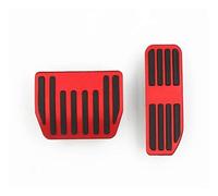 Pedal Del Freno Acelerador Freno Pedal Combustible Reposapiés Aleación Aluminio Para Jaguar Para XE XF Para F-PACE 2015 2016 2017 2018 Coche Reposapiés(Rojo)