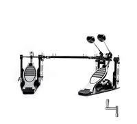 Pedal Doble para Bombo, Pedal de Bombo con Doble Cadena, V-SC-HT12 | Pedal Doble para Bombo con Doble Cadena, Respuesta Suave, Base Estable, Ajuste Personalizable