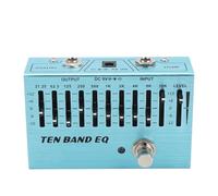 Pedal Ecualizador de 10 Bandas, Capacidad de Control de Banda única para Dar Forma Al Timbre, Diseño Elegante con Luces Ambientales, Adecuado para Bajos de Guitarra de 4, 5, 6 y
