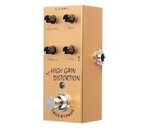 Pedal Efector de Guitarra, Efecto de Guitarra de Metal Multifuncional Fácil Operación para Estilos de Música Rock Jazz (GOLD)