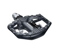 SHIMANO Pedal EH-500 MTB/Gravel en Aluminio Dual SPD/Flat, Unisex-Adult, Black, 9/16 Inches