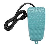 Pedal Eléctrico de Aluminio Antideslizante, Interruptor de Pie SPDT AC 250V 10A, Reseteo Eléctrico - Alta Durabilidad, Contactos de Plata, Uso Industrial