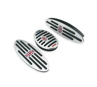 Pedal Embrague Freno Cubierta Pedal Reposapiés Para MINI Para Cooper Para Countryman F60 R60 Para Clubman F54 R55 Para One R50 R53 R61 F55 F56 AT(3piece Red Jack)