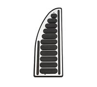Pedal Embrague Freno Para Fiesta MK7 2009-2015 En MT Cubierta Del Pedal Acelerador Pedales De Caucho Aleación Aluminio Para Automóvil(1Pc Rest Pedal)