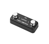 Pedal estéreo de 6,35mm, 2 pedales, controlador efectos, AB con función bloqueo, iluminación indicadora LED