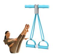 Pedal Exerciser - Foam and Rubber, 18.11x4.41in Tube Pedal Ankle Puller Tension Rope System | Separable Bottom Resistance Trainer, Sit-Up Fitness Equipment For Home, Gym, Office, Abdominal Workouts