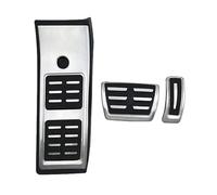 Pedal freno coche Para Q5 2018 2019 2020 2021 LHD Acero Inoxidable Combustible Freno Reposapiés Cubierta Del Pedal Tapa Almohadilla Pedales