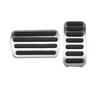 Pedal freno coche Para Volvo V40 V50 C30 C70 S40 2013-2018 Acero Inoxidable Acelerador Coche Cubiertas Pedal Freno Y Resistencia Al Deslizamiento(AT)