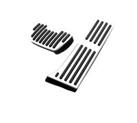 Pedal Freno Embrague para RAV4 XA50 2019 2020 2021 2022 2023 2024 para Híbridos Reposapiés Acelerador Combustible Pedales Freno Cubiertas Almohadilla(2pcs Silver)