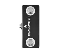 Pedal Giratorio De Doble Interruptor, Carcasa Totalmente Metálica, Accesorios For Instrumentos Musicales - Compatible Con Mosky Mini - Pedal De Efectos Simple For Guitarra
