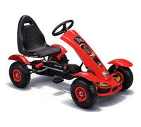 Pedal Go-Kart Para Niños Rennwagen Con Llantas Neumáticas 50 Kg Rote Kart