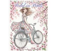 Pedal in Petals: A Lady's Whimsical Bike Journey Through Blossoms