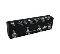 Pedal Looper de guitarra con 3 bucles independientes, efecto de bucle de derivación real para bajistas, función de silencio de sintonizador integrada, color negro, 230 x 70 mm