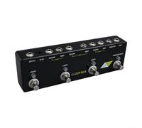 Pedal Looper de guitarra con 3 bucles y función de silencio sintonizador integrada, carcasa de metal True Bypass Loop para actuaciones en vivo, 230 x 70 mm