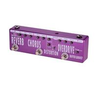 Pedal multiefectos para guitarra, RC5 6 en 1, pedal multiefectos para guitarra Reverb + + Distorsión + Overdrive + Booster + Buffer Full Metal Shell con True Bypass