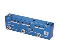 Pedal multiefectos para guitarra, RD5 5 en 1, pedal multiefectos para guitarra Reverb + Delay + Booster + Overdrive + Buffer Full Metal Shell con True Bypass