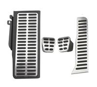 Pedal Pads Para CC Passat B6 B7 R36 R-line Para Skoda Para Superb Pedales Coche LHD Acero Inoxidable Cubierta Pedal Apoyo Para Pie Freno Gas Pedal Cover(MT with rest)