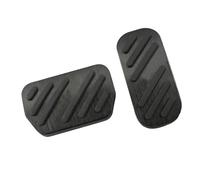 Pedal Pads Para Toyota Para Fortuner 2015-2021 Accesorios Para Pedales Automóvil Almohadilla Antideslizante AT Cubierta Pedal Reposapiés Freno Combustible Y Gas Pedal Cover(Black)
