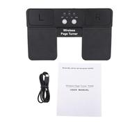 Pedal Page Turner Inalámbrico, Controlador Musical BT 5.0, Botones Multifuncionales ABS, para Músicos y Profesores que Usan Dispositivos Inteligentes