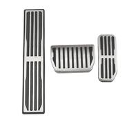 Pedal Para Coche Manual Para Jaguar Para XE XF F-Pace 2015-2018 LHD Pedales De Coche Acero Inoxidable Pedal Freno Gas Almohadilla Apoyo(AT with rest)