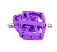 Pedal plano e*thirteen con base color berenjena de 9/16""