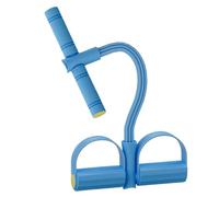 Pedal Puller, 4 Tube Ankle Bands, Tension Rope Sit Up Elastic Equipment, Resistance Training Strength, Leg Abdominal Shoulder Workout for Adults, Women, Home, Gym Fitness