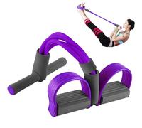 Pedal Puller ResistanceRope Fitness Band for Home Workout Training - Elastic Tension Rope with Foot Pedals for Full Body Exercise. Ideal for Abs, Arms, Legs, Core Strengthh, Yoga, and Daily Fitness