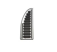 Pedal Reposapiés Freno Para Jeep Para Compass 2017-2023 Cubierta Protectora De Almohadillas Pedal Coche(Style-black)