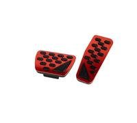 Pedal Reposapiés Freno Para Jeep Para Wrangler Para JL 2018-2024 Pedales Coche Cubierta Almohadillas Pedal Acelerador Freno Auto Antideslizante(Red)