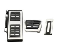 Pedal Reposapiés Freno Para Q2 2016-2024 LHD Pedales De Coche Acero Inoxidable Reposapiés Freno Gas Accesorios Cubierta Almohadilla Del Pedal(AT with rest)