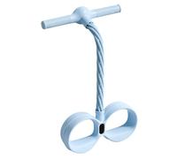 Pedal Resistance Band - 6 Tube Fitness Puller, Abdomen Waist Exercise Band with Soft Foot Pedals, Sturdy Anti Slip Foam Handles, Ideal for Home Gym Yoga Pilates Stretching