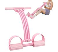 Pedal Resistance Band with Handle - 8-Tube Adjustable Multifunctional Latex Band with Handle | 33 * 51cm Home Workout Equipment | For Gym Fitness Exercise Indoor Outdoor Full Body Stretching Leg