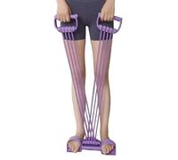 Pedal Resistance Band with Handle 8-Tube, ajustable Latex Band Home Workout Equipment for Gym Fitness Ejercise Indoor Outdoor Full Body Stretching Leg, Resistance Training for Arms Legs Core