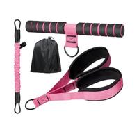 Pedal Resistance Band with Handle, Sturdy Material, 30x2x60cm, Adjustable Resistance Bands, Sit Up Exercise Equipment, Lightweight, For Home Yoga Pilates