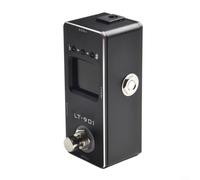 Pedal sintonizador de guitarra con pantalla LCD, lectura visual clara | Soporta guitarra y afinación de escala cromática, sensor de alta precisión, detección de señal de audio, listo para vivir