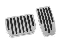 Pedal Tapas de pedal Acelerador de coche Cubierta de pedal de reposapiés de freno para Tesla para modelo 3 Y para Highland 2024-2022 cubierta pedal acelerador(Plata)