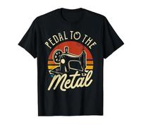 Pedal to The Metal Camiseta gráfica económica, Hombre, Negro, S