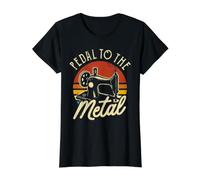 Pedal to The Metal Camiseta gráfica económica, Mujer, Negro, XL