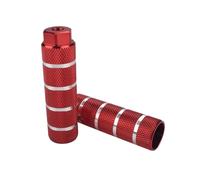 Pedal trasero de bicicleta, barra pie rueda trasera Bazooka alargada, columna aleación aluminio montaña, soporte, piezas, 2 uds ESSEIEIE(RED BIG)